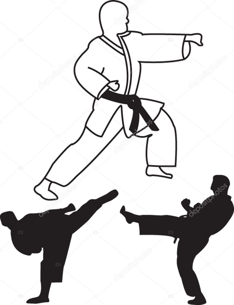 Karate player