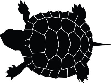 Turtle silhouette clipart