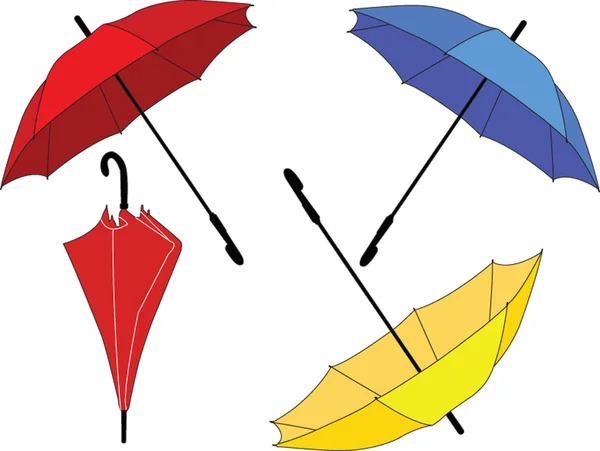 Paraplu collectie — Stockvector