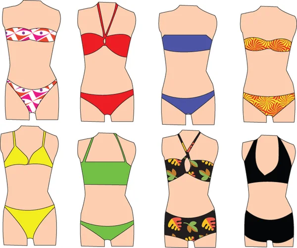 Colección de bikini — Archivo Imágenes Vectoriales