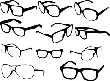 Sunglasses collection 2 clipart