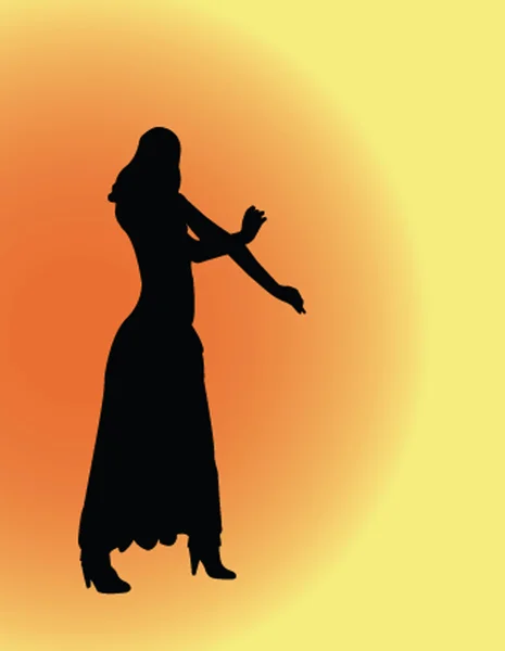 Девушка-танцовщица — стоковый вектор