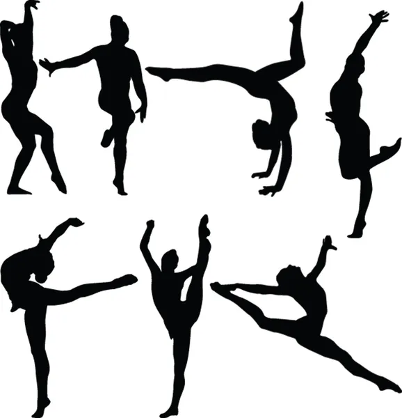 Gymnastik samling 2 — Stock vektor