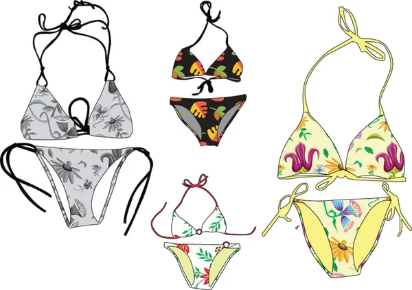 Colección de bikini — Archivo Imágenes Vectoriales