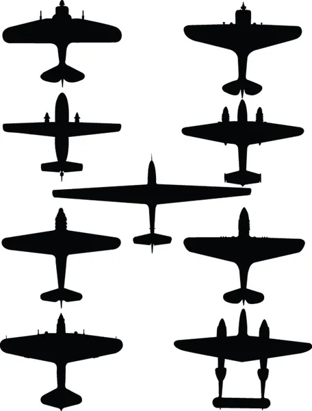 Stare samoloty kolekcja 2 Grafika Wektorowa