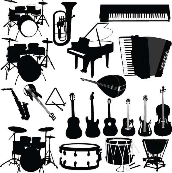 Instruments de musique Illustration De Stock