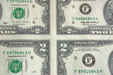 İki dolar faturaları levha