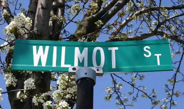 Stock image Wilmot Street Sign