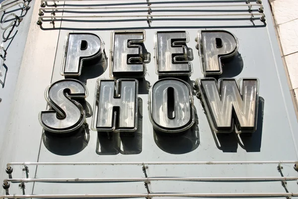 Peep Show Sign — Stock Photo, Image
