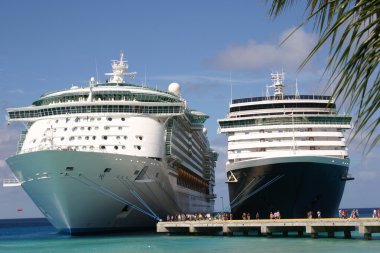 Two Cruise Ships clipart