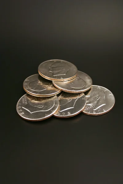 Altı gümüş dolar — Stok fotoğraf