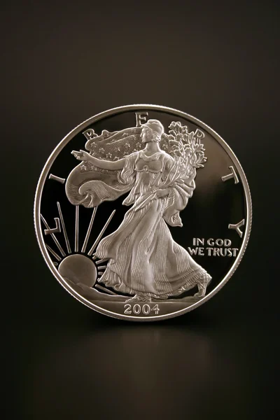 Dólar de prata — Fotografia de Stock