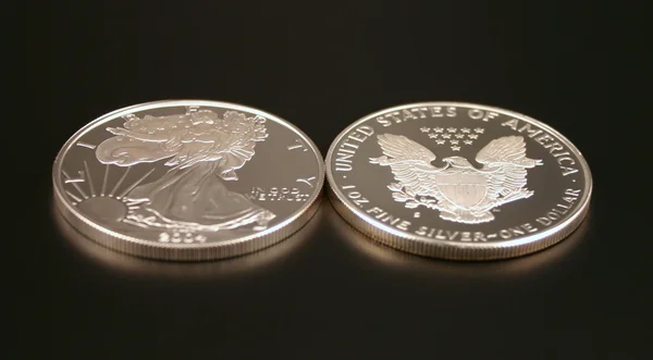 Due dollari d'argento — Foto Stock