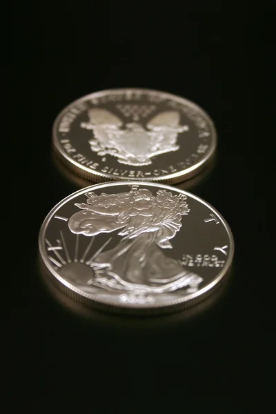 Due dollari d'argento — Foto Stock