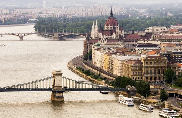 A budapesti panorámát — Stock Fotó