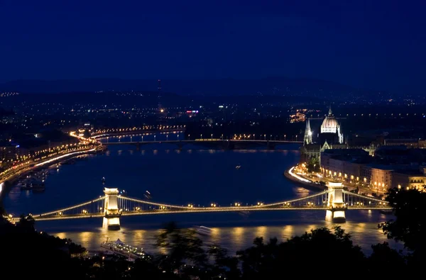 Budapest di malam hari — Stok Foto