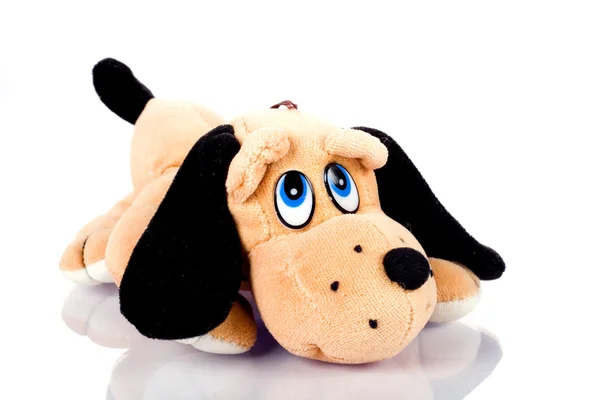 Kahverengi köpek oyuncak — Stok fotoğraf
