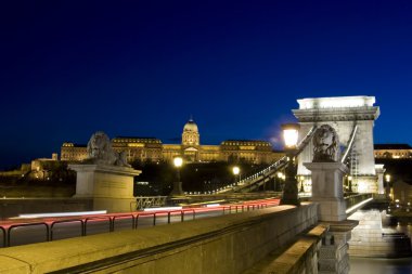 gece Budapeşte panorama