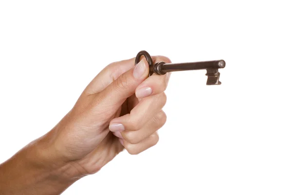 Hand holding keys — Stock Photo, Image