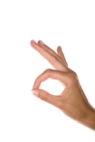 Hand sign OK — Stock Photo, Image