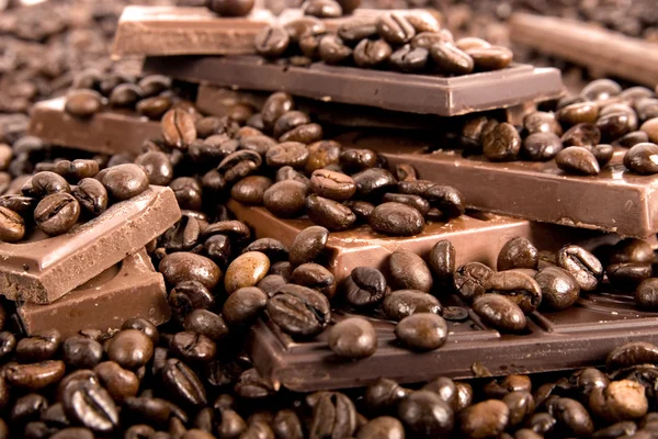 Çikolata-kahve — Stok fotoğraf