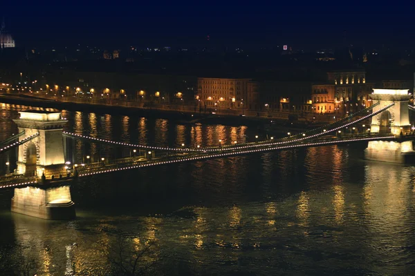 Будапешт вночі — стокове фото