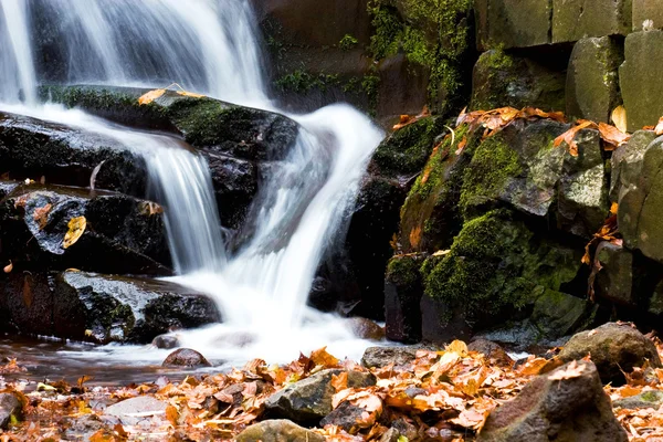Piękny i spokojny wodospad w przyrodzie — Zdjęcie stockowe