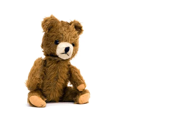 Teddy-beer geïsoleerd op een witte achtergrond — Stockfoto