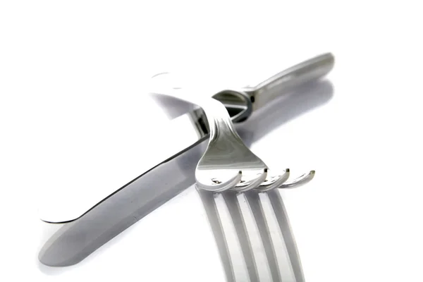 Kniv og gaffel - Stock-foto