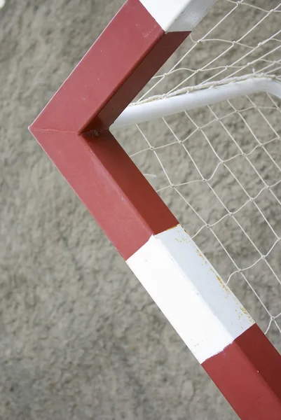Empty goal closeup — Stock Photo, Image