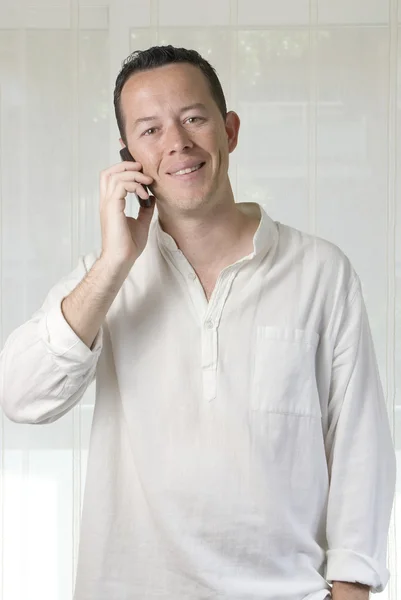 Calling a friend — Stock Photo, Image