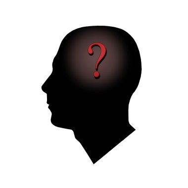 Question on the Brain clipart