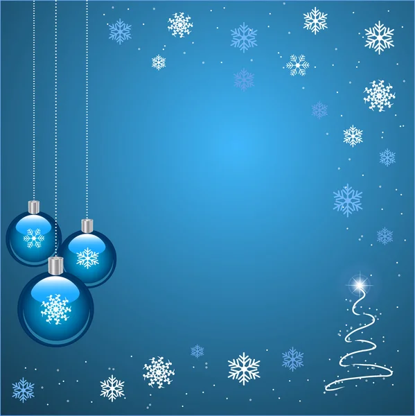 Blå jul – Stock-vektor