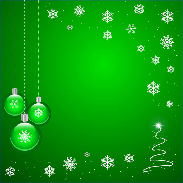 Green Christmas — Stock Vector