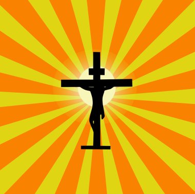 Jesus Sunburst clipart