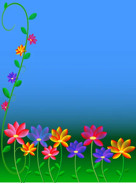 Цветы фон — стоковый вектор