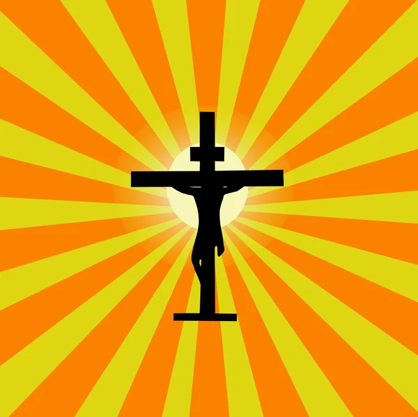 Jezus sunburst — Stockvector