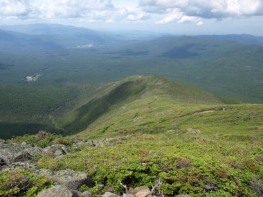 Looking back along the trail clipart