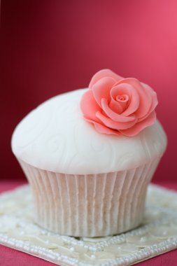 Rose cupcake clipart