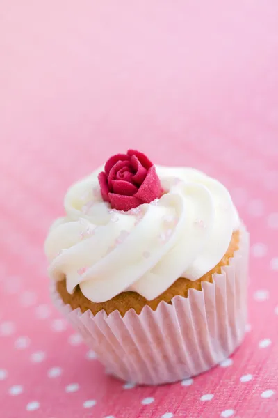 Rosebud cupcake — Stockfoto