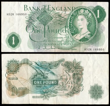 Old English bank note clipart