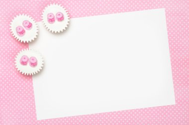 Blank baby shower invitation clipart