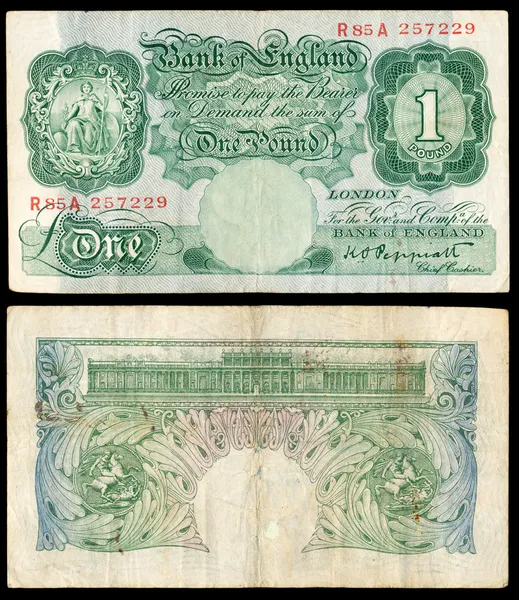 Παλιά αγγλική Τράπεζα Σημείωση — Φωτογραφία Αρχείου