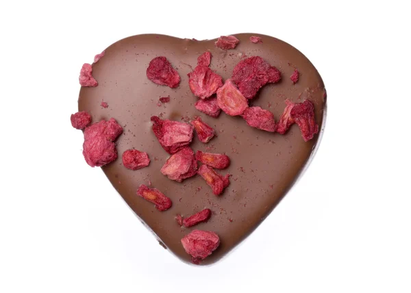Chocolate en forma de corazón —  Fotos de Stock