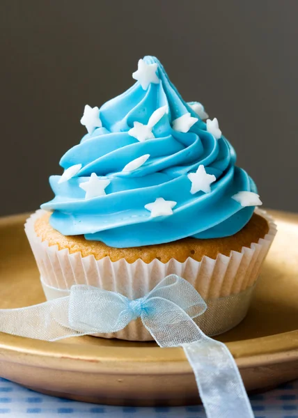 Μπλε cupcake — Φωτογραφία Αρχείου