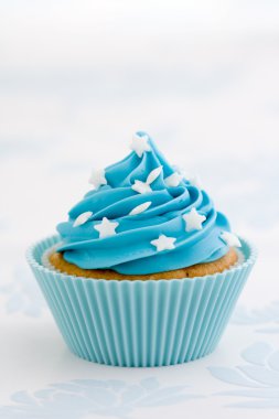 Blue cupcake clipart