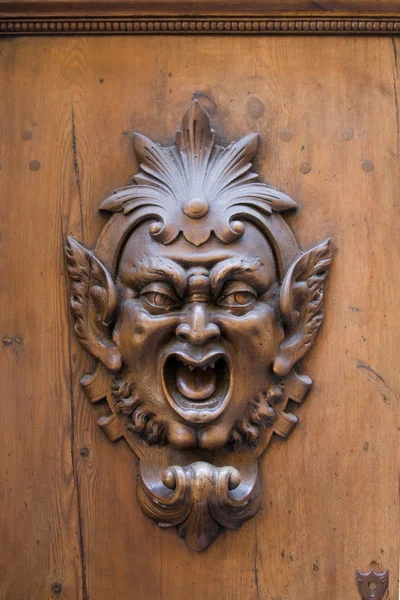 stock image Wooden gargoyle