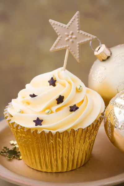 Christmas cupcake — Stock Photo, Image