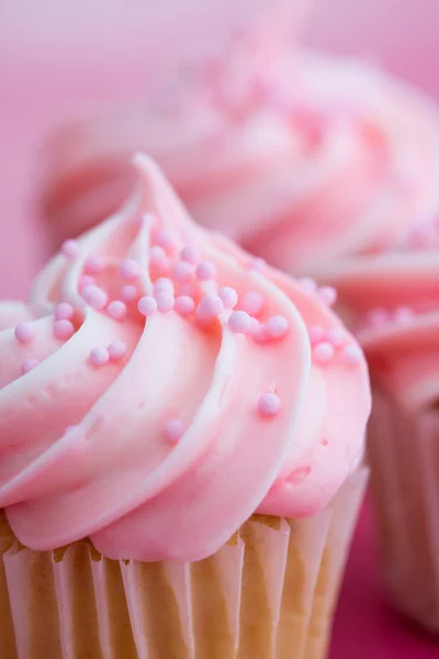 Bolos cor-de-rosa — Fotografia de Stock