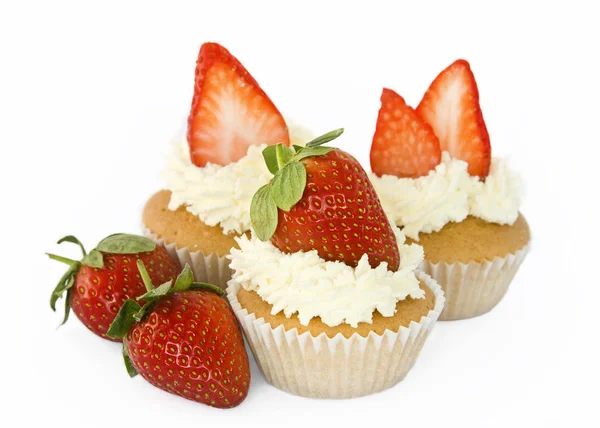Strawberry cupcakes — Stock Photo, Image